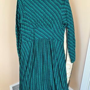 Boden Blue and Gray Textured Dress